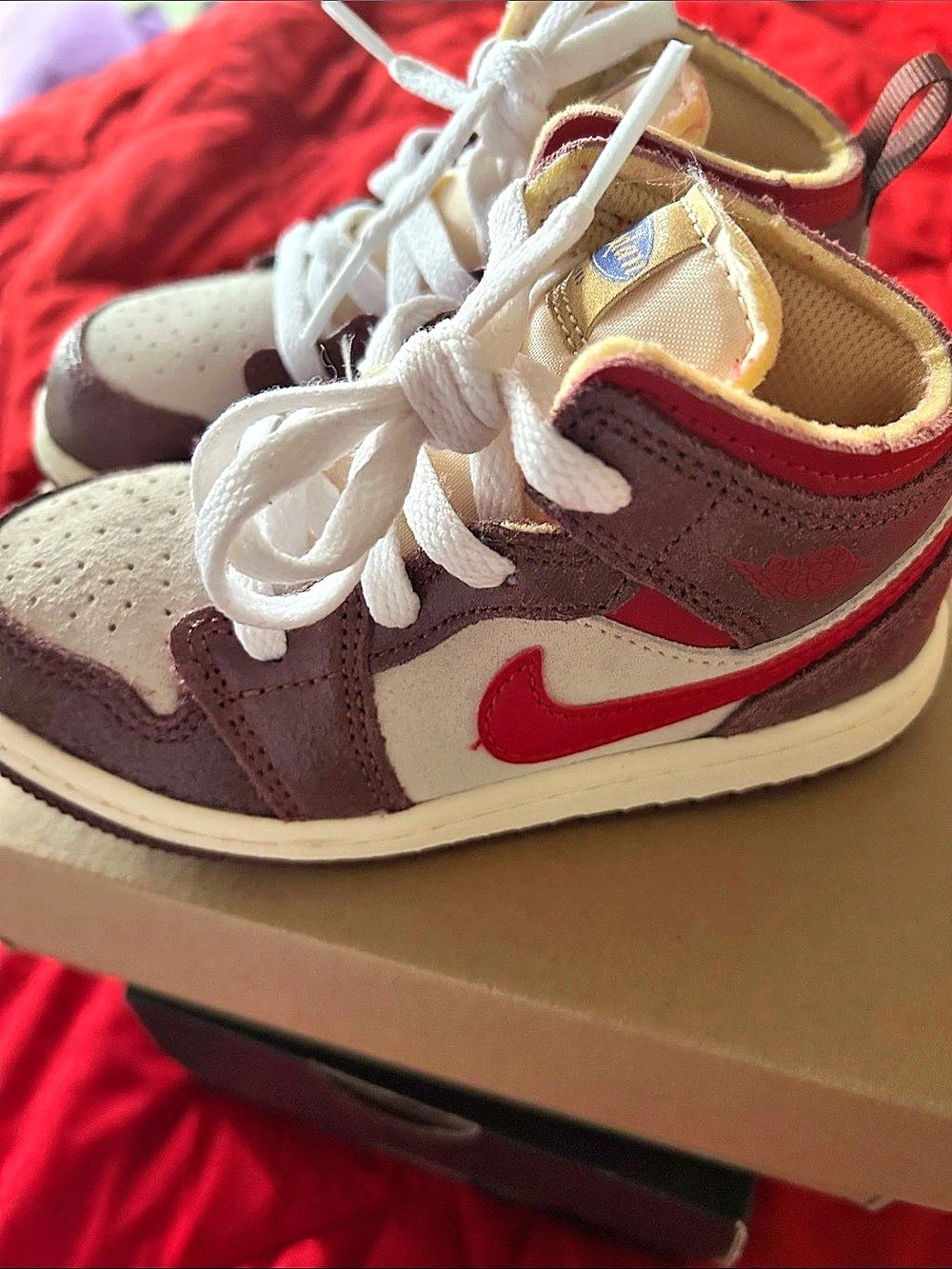 Jordan 1 Mid SE Color Block Sneakers US 9C Like New